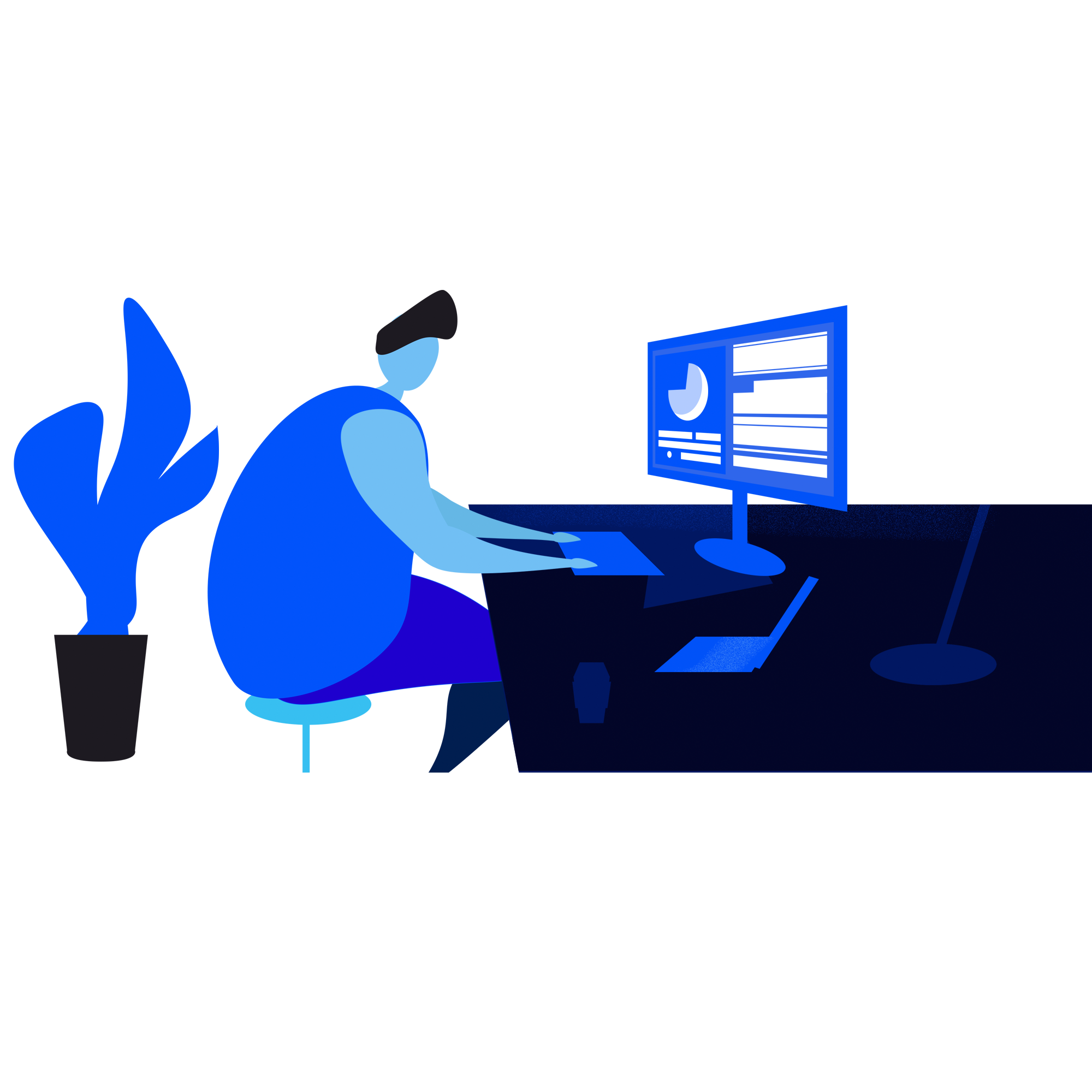 —Pngtree—man office cartoon character sitting_4051795